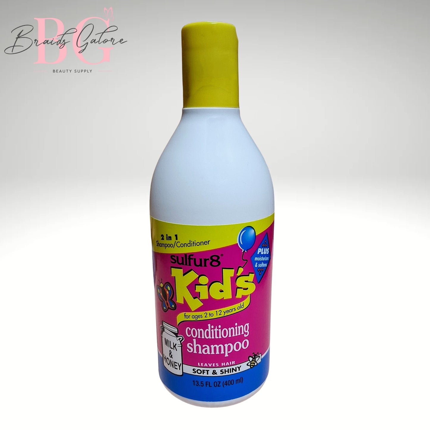 Sulfur8 Kids 2-In-1 Conditioning Shampoo Soft & Shiny 13.5oz