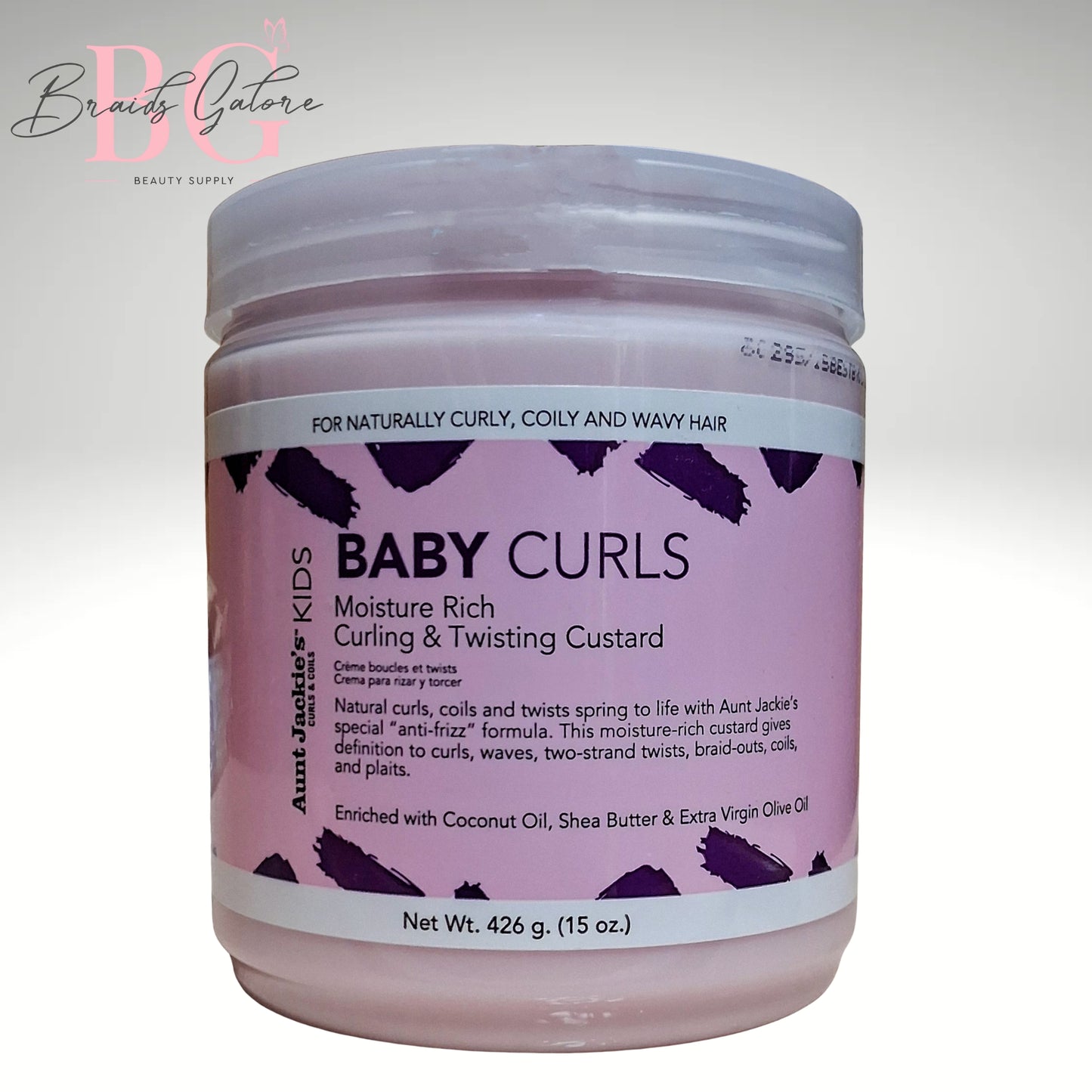 Aunt Jackie's Kids Baby Curls Curling & Twisting Custard