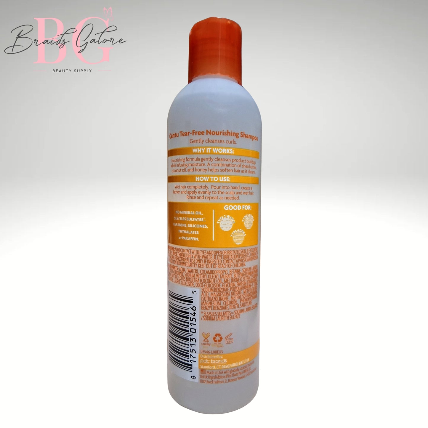 Cantu Care For Kids Tear Free Nourishing Shampoo for Textured Hair 8 oz / 237 ml