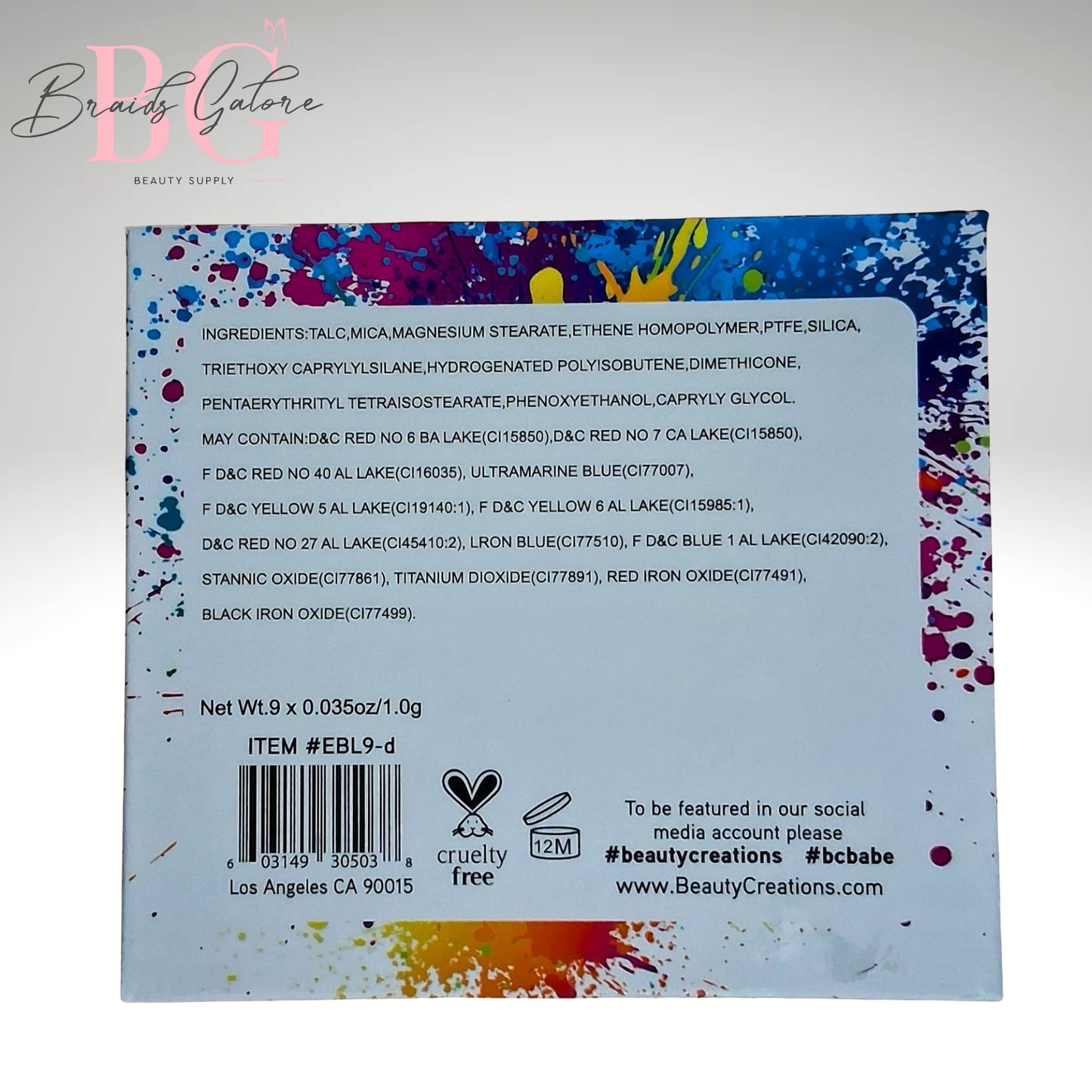 Beauty Creations - Splash of Hues Eyeshadow Vol.2
