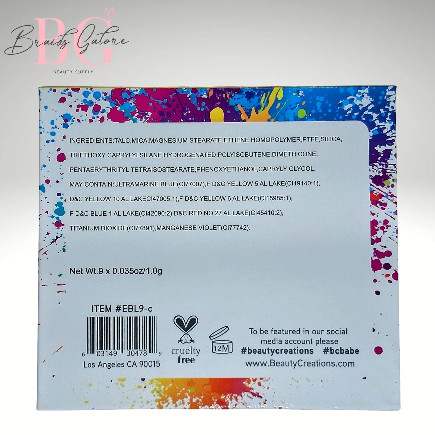 Beauty Creations - Splash of Hues Vol.1 Eyeshadow