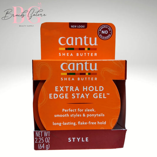 Cantu Extra Hold Edge Stay Gel with She Butter