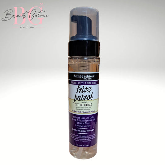 Aunt Jackie's Frizz Patrol Anti Poof Setting Mousse