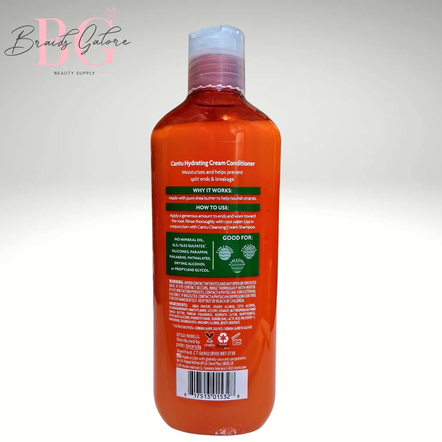Cantu Shea Butter Sulfate-Free Hydrating Cream Conditioner